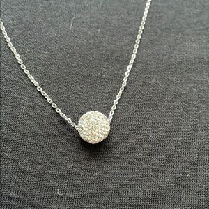 Kate Spade Silver Crystal Pavé Necklace